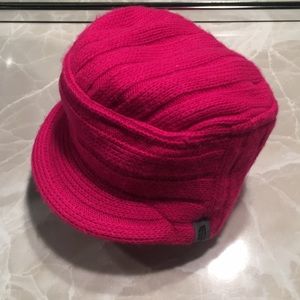 North Face Toddler Fuchsia hat.